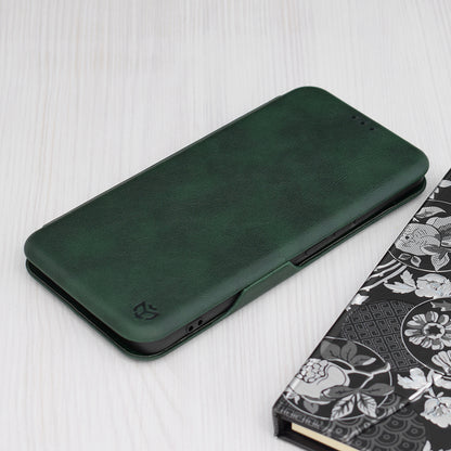 Husa de protectie Techsuit Safe Wallet Plus compatibila cu Xiaomi Redmi Poco X6, acoperire spate, verde