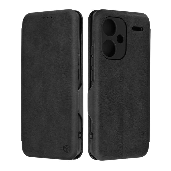 Husa de protectie Techsuit Safe Wallet Plus compatibila cu Xiaomi Redmi Note 13 Pro Plus 5G, acoperire spate, negru