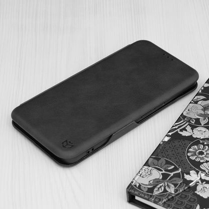 Husa de protectie Techsuit Safe Wallet Plus compatibila cu Xiaomi Redmi Poco X6, acoperire spate, negru