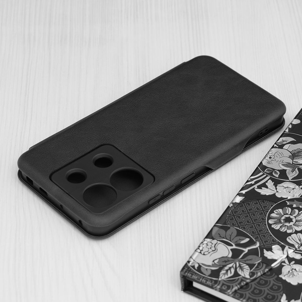 Husa de protectie Techsuit Safe Wallet Plus compatibila cu Xiaomi Redmi Poco M6, acoperire spate, negru