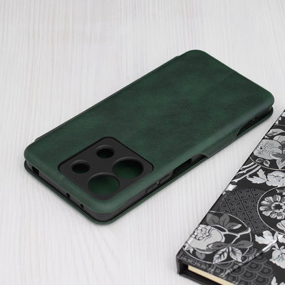 Husa de protectie Techsuit Safe Wallet Plus compatibila cu Xiaomi Redmi Poco C65, acoperire spate, verde