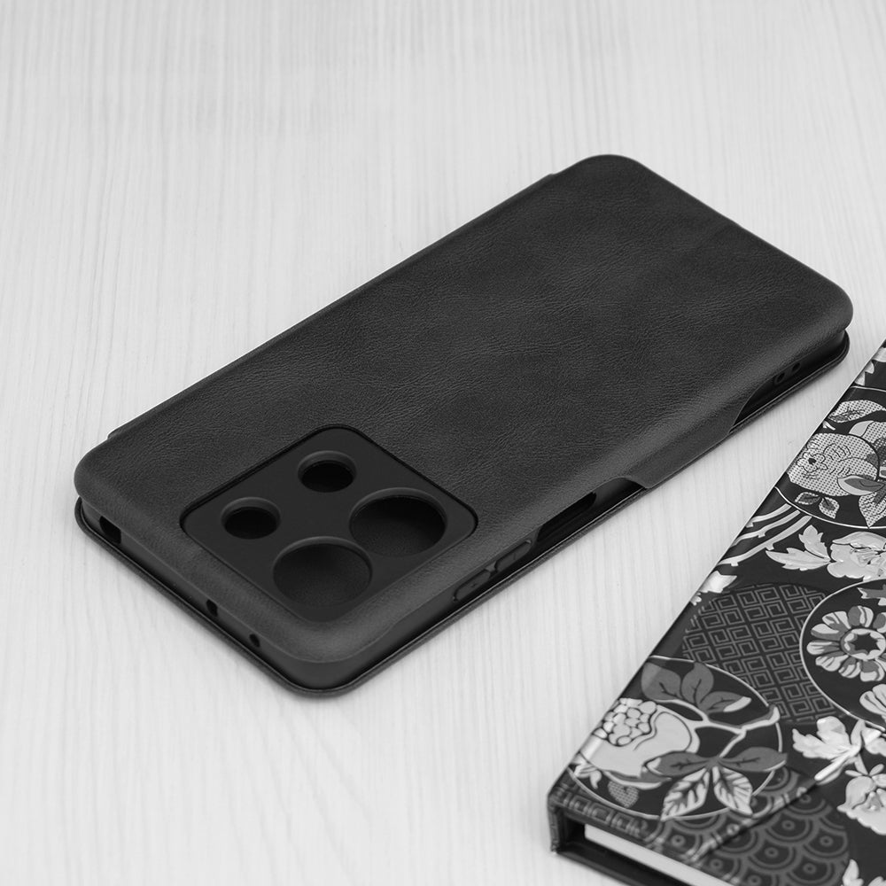 Husa de protectie Techsuit Safe Wallet Plus compatibila cu Xiaomi Redmi Poco C65, acoperire spate, negru