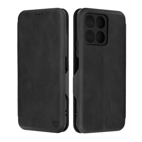 Husa de protectie Techsuit Safe Wallet Plus compatibila cu Honor X6a, acoperire spate, negru