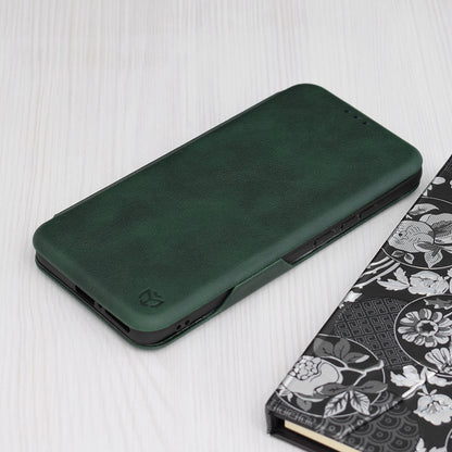 Husa de protectie Techsuit Safe Wallet Plus compatibila cu Motorola Edge 40 Neo, acoperire spate, verde