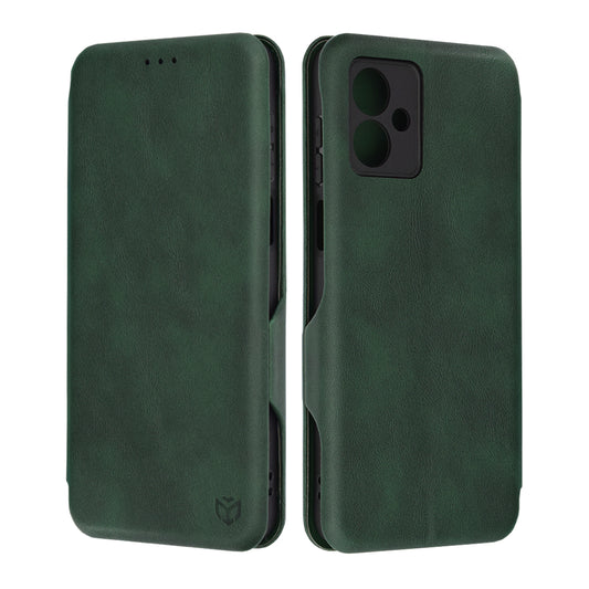 Husa de protectie Techsuit Safe Wallet Plus compatibila cu Motorola Moto G14, acoperire spate, verde