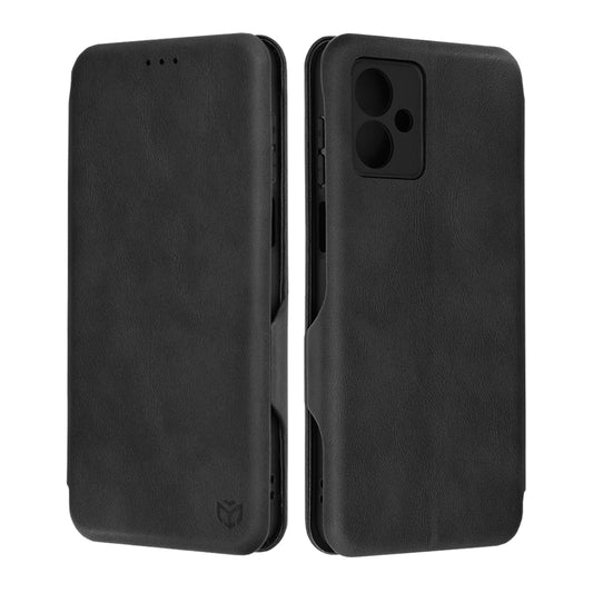 Husa de protectie Techsuit Safe Wallet Plus compatibila cu Motorola Moto G14, acoperire spate, negru