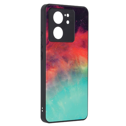 Husa de protectie Techsuit Glaze Series compatibila cu Xiaomi 13T, acoperire spate, Fiery Ocean