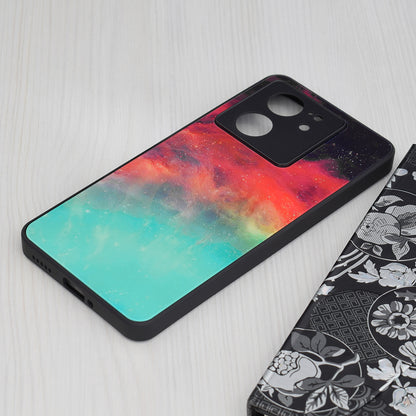 Husa de protectie Techsuit Glaze Series compatibila cu Xiaomi 13T Pro, acoperire spate, Fiery Ocean