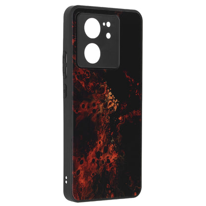 Husa de protectie Techsuit Glaze Series compatibila cu Xiaomi 13T, acoperire spate, Red Nebula