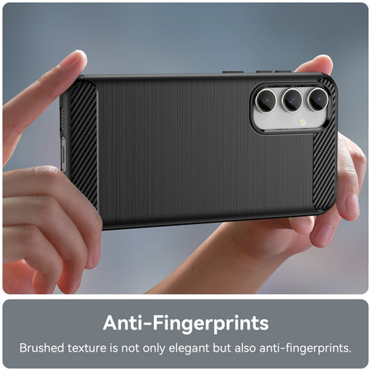 Husa de protectie Techsuit Carbon Siliconecompatibila cu Samsung Galaxy A55 5G , acoperire spate, negru