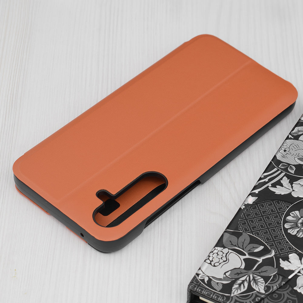 Husa de protectie Techsuit eFold Series compatibila cu Samsung Galaxy A50, acoperire spate, oranj