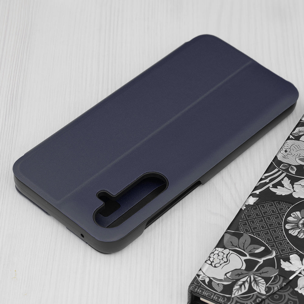 Husa de protectie Techsuit eFold Series compatibila cu Samsung Galaxy A50, acoperire spate, albastru