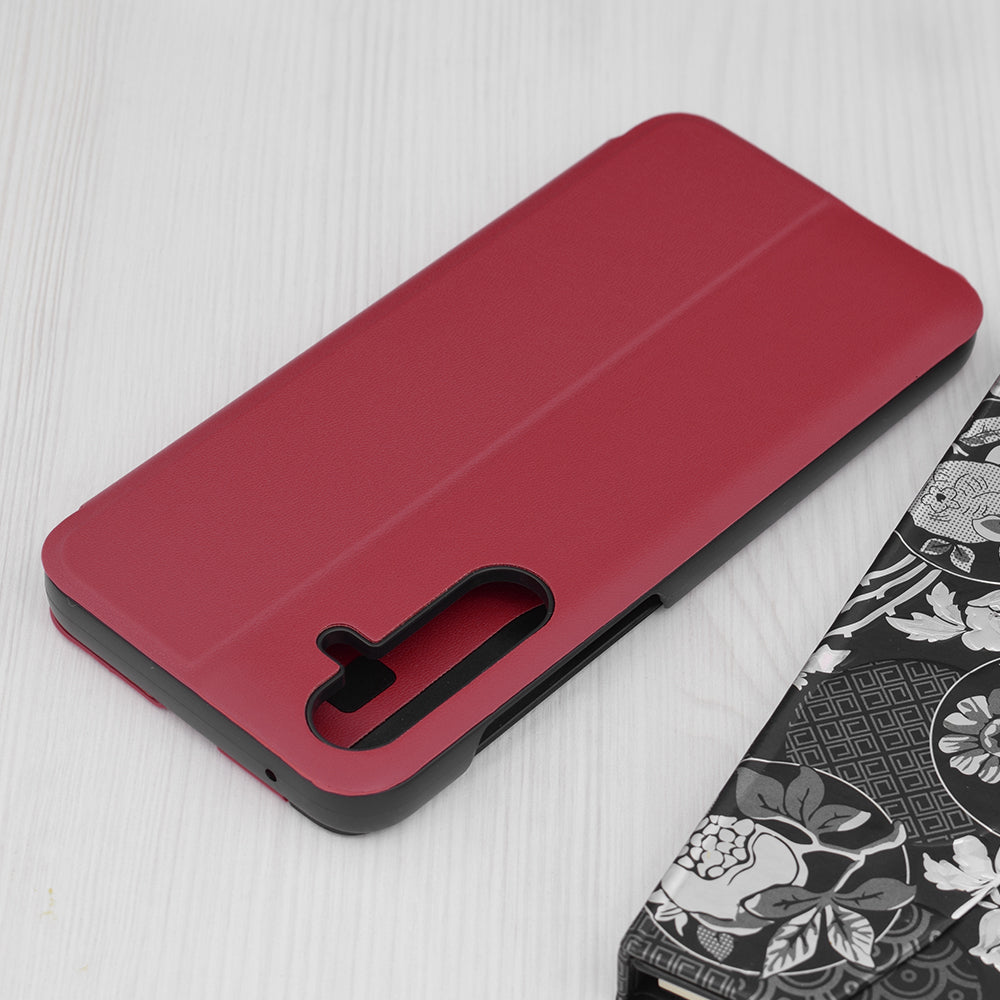 Husa de protectie Techsuit eFold Series compatibila cu Samsung Galaxy A50, acoperire spate, rosu