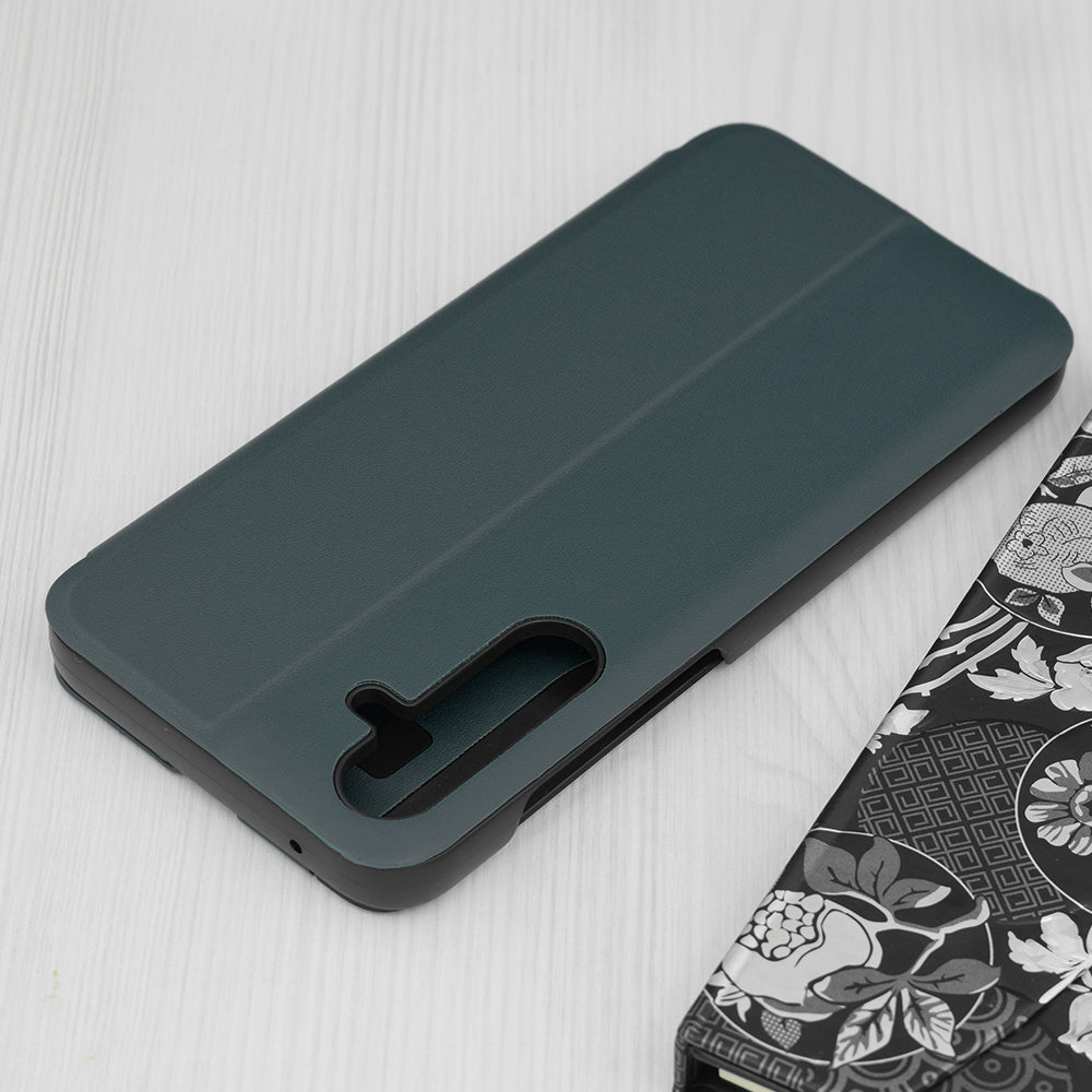 Husa de protectie Techsuit eFold Series compatibila cu Samsung Galaxy A50, acoperire spate, verde inchis