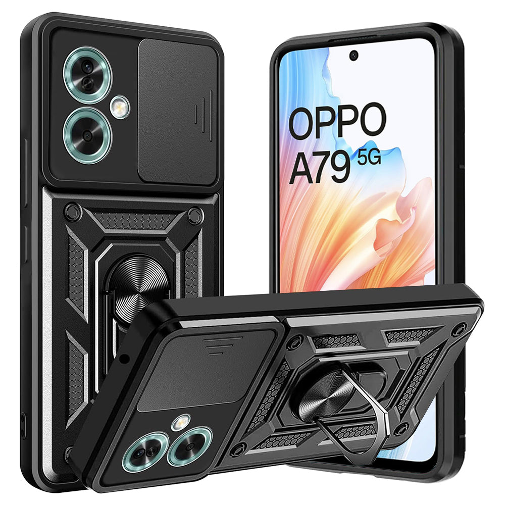 Husa de protectie Techsuit CamShield Series compatibila cu Oppo A79 5G, acoperire spate, negru