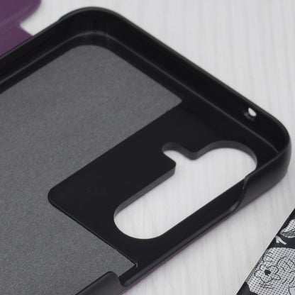 Husa de protectie Techsuit eFold Series compatibila cu Samsung Galaxy A50, acoperire spate, mov