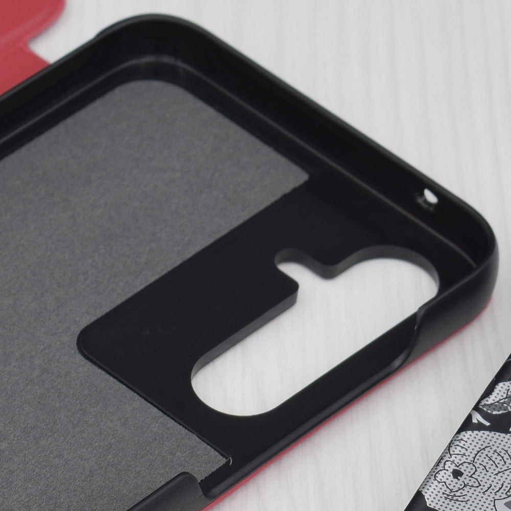 Husa de protectie Techsuit eFold Series compatibila cu Samsung Galaxy A50, acoperire spate, rosu