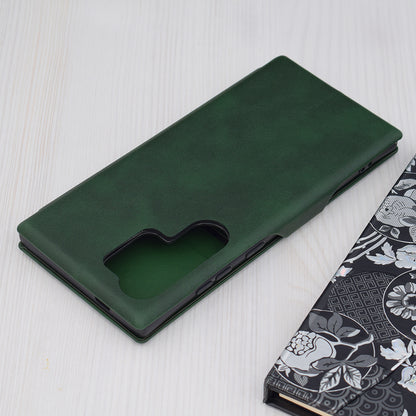 Husa de protectie Techsuit Safe Wallet Plus compatibila cu Samsung Galaxy S24 Ultra, acoperire spate, verde