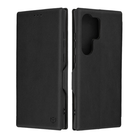 Husa de protectie Techsuit Safe Wallet Plus compatibila cu Samsung Galaxy S24 Ultra, acoperire spate, negru