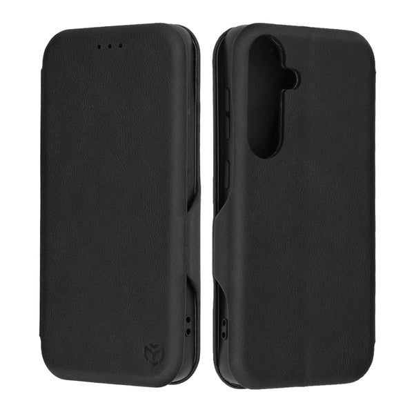 Husa de protectie Techsuit Safe Wallet Plus compatibila cu Samsung Galaxy S24, acoperire spate, negru