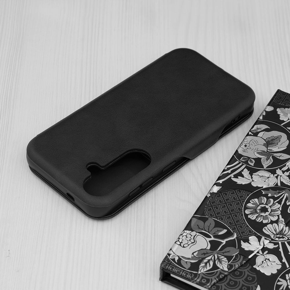 Husa de protectie Techsuit Safe Wallet Plus compatibila cu Samsung Galaxy S24, acoperire spate, negru