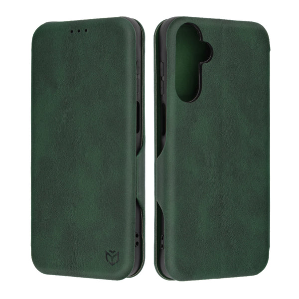 Husa de protectie Techsuit Safe Wallet Plus compatibila cu Samsung Galaxy A15 5G, acoperire spate, verde