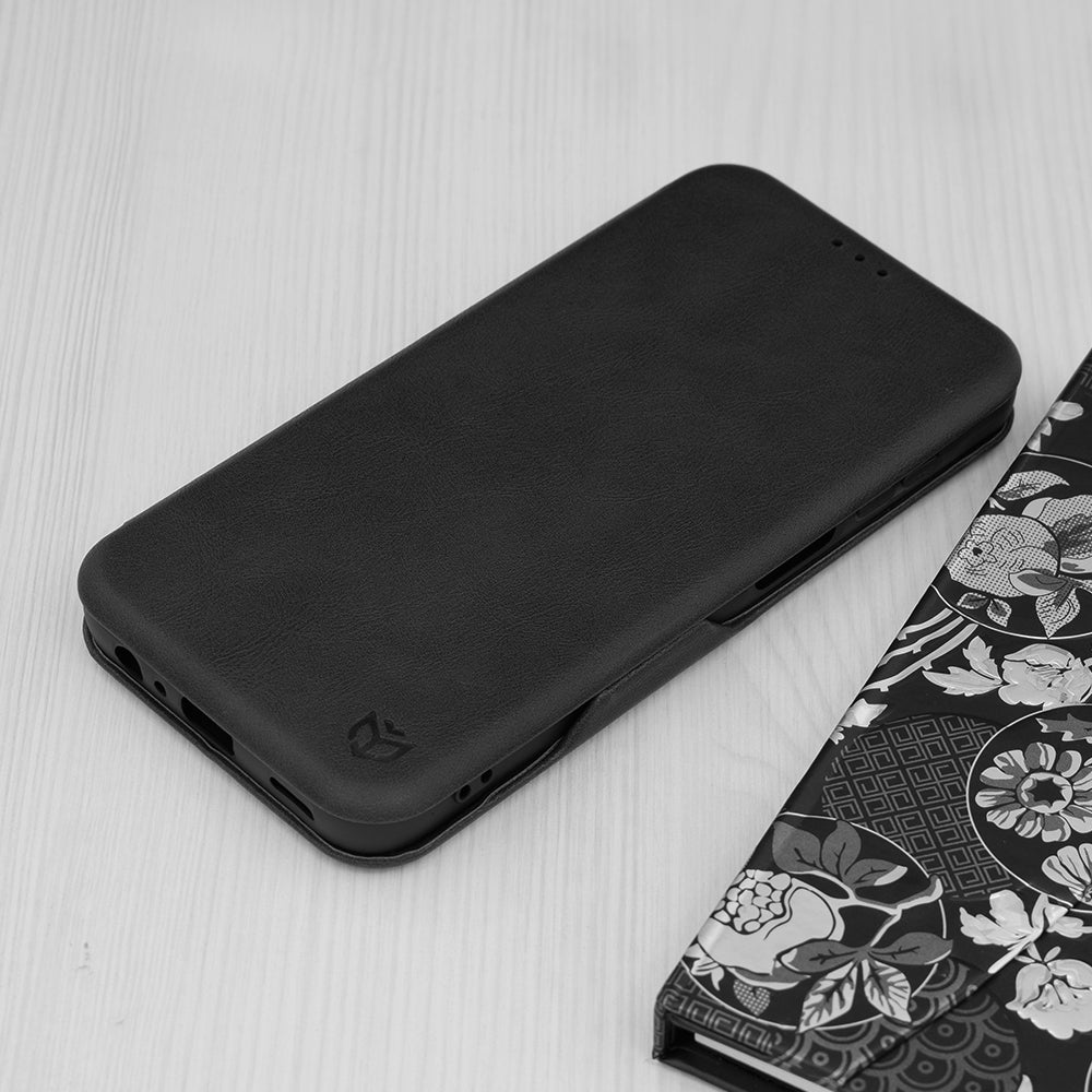 Husa de protectie Techsuit Safe Wallet Plus compatibila cu Samsung Galaxy A15 5G, acoperire spate, negru