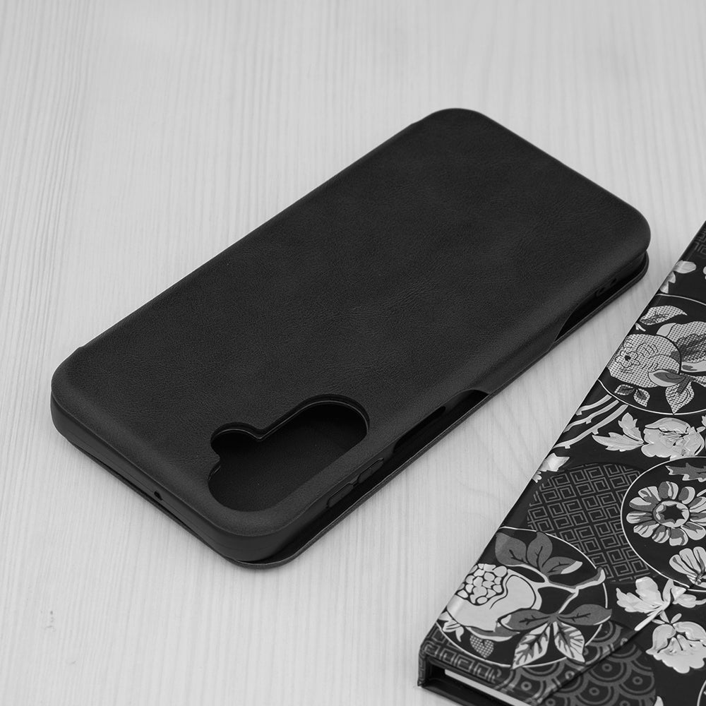 Husa de protectie Techsuit Safe Wallet Plus compatibila cu Samsung Galaxy A15 5G, acoperire spate, negru