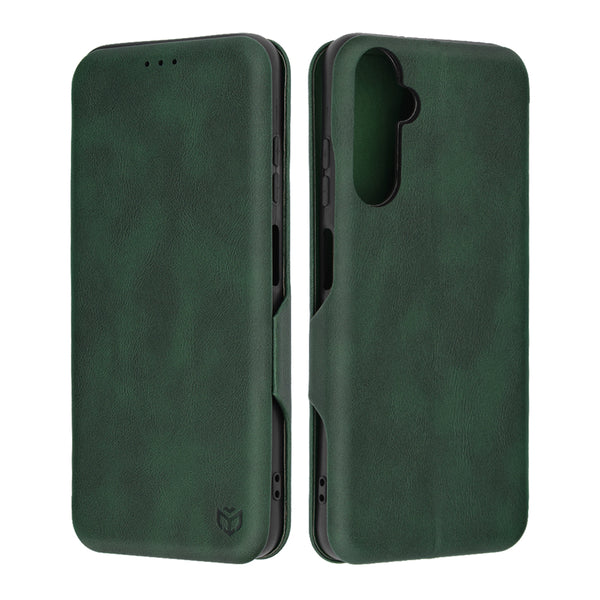 Husa de protectie Techsuit Safe Wallet Plus compatibila cu Samsung Galaxy A05s, acoperire spate, verde