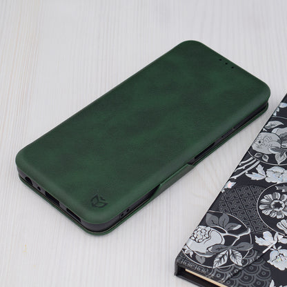 Husa de protectie Techsuit Safe Wallet Plus compatibila cu Samsung Galaxy A05s, acoperire spate, verde