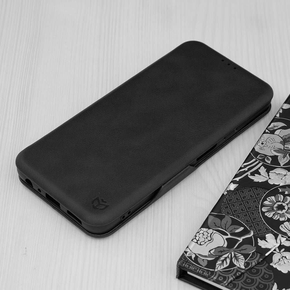 Husa de protectie Techsuit Safe Wallet Plus compatibila cu Samsung Galaxy A05s, acoperire spate, negru