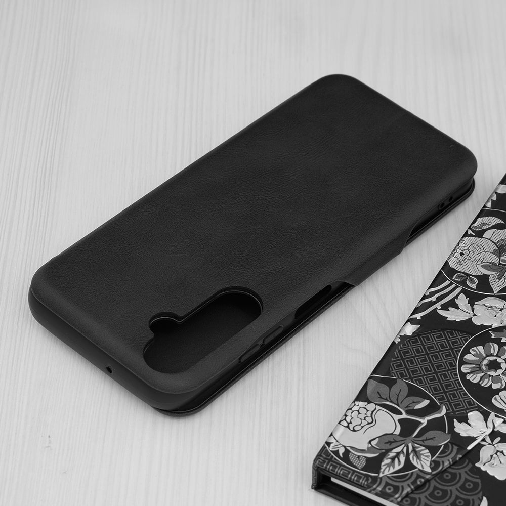Husa de protectie Techsuit Safe Wallet Plus compatibila cu Samsung Galaxy A05s, acoperire spate, negru