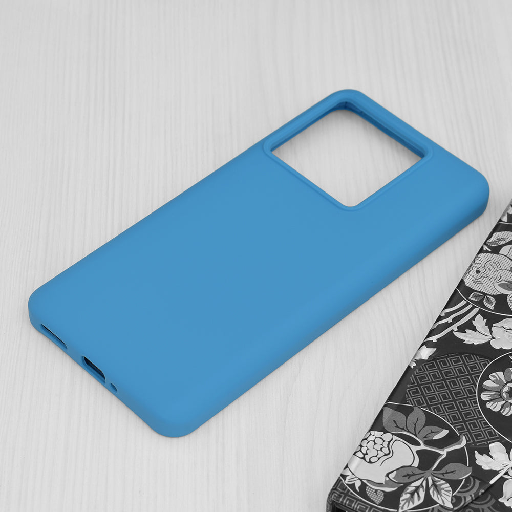 Husa de protectie Techsuit Soft Edge Silicone compatibila cu Xiaomi 13T / 13T Pro, acoperire spate, albastru deschis