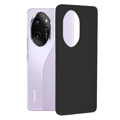 Husa de protectie Techsuit Soft Edge Silicone compatibila cu Honor 100 Pro, acoperire spate, negru