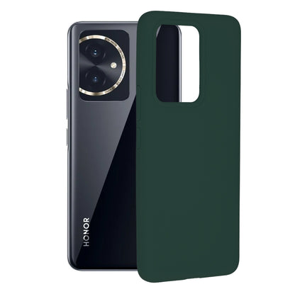 Husa de protectie Techsuit Soft Edge Silicone compatibila cu Honor 100, acoperire spate, verde inchis