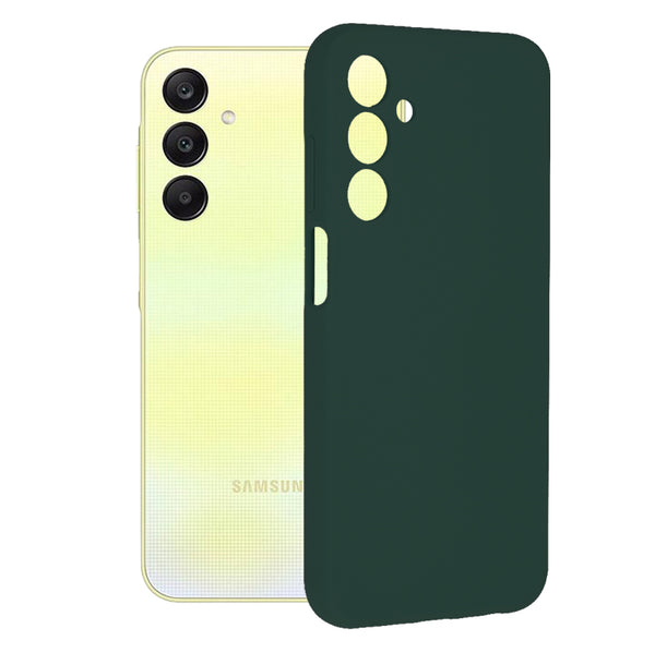 Husa de protectie Techsuit Soft Edge Silicone compatibila cu Samsung Galaxy A25 5G, acoperire spate, verde inchis