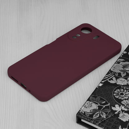 Husa de protectie Techsuit Soft Edge Silicone compatibila cu Xiaomi Redmi 13C 4G, acoperire spate, visiniu