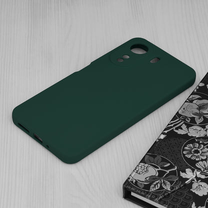 Husa de protectie Techsuit Soft Edge Silicone compatibila cu Xiaomi Redmi 13C 4G, acoperire spate, verde inchis