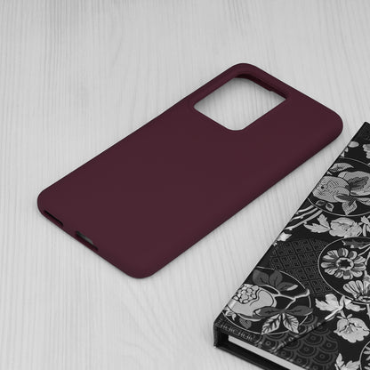 Husa de protectie Techsuit Soft Edge Silicone compatibila cu Honor 100, acoperire spate, visiniu