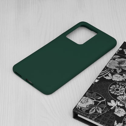 Husa de protectie Techsuit Soft Edge Silicone compatibila cu Honor 100, acoperire spate, verde inchis