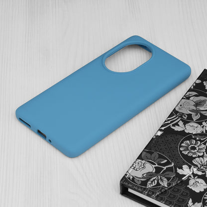 Husa de protectie Techsuit Soft Edge Silicone compatibila cu Honor 100 Pro, acoperire spate, albastru deschis