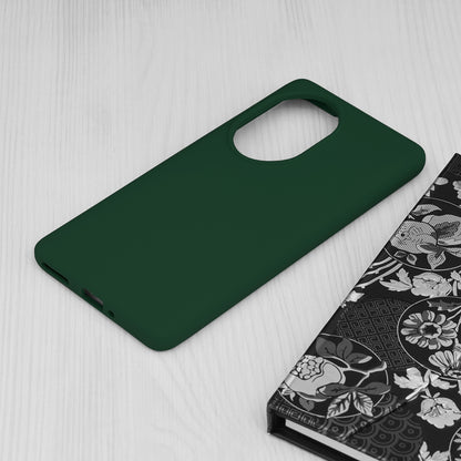 Husa de protectie Techsuit Soft Edge Silicone compatibila cu Honor 100 Pro, acoperire spate, verde inchis