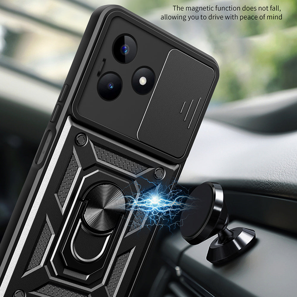 Husa de protectie Techsuit CamShield Series compatibila cu Xiaomi 14, acoperire spate, negru