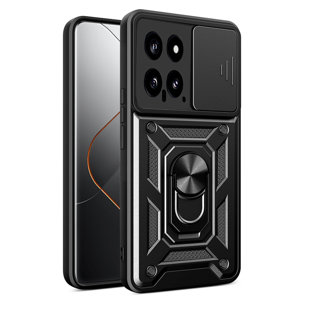 Husa de protectie Techsuit CamShield Series compatibila cu Xiaomi 14, acoperire spate, negru