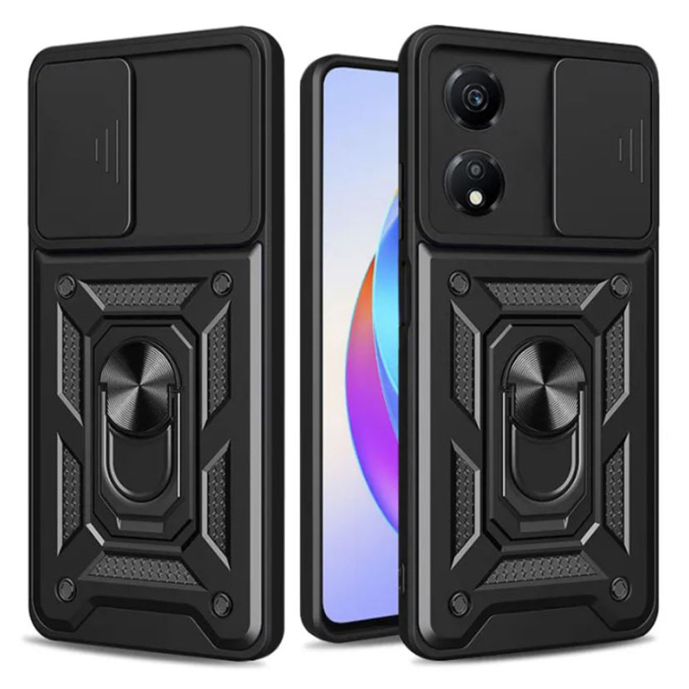 Husa de protectie Techsuit CamShield Series compatibila cu Honor X5 Plus, acoperire spate, negru