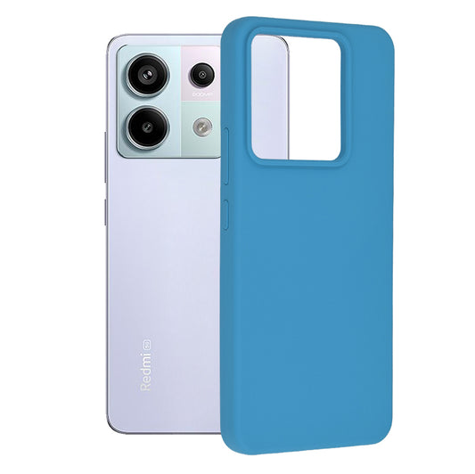 Husa de protectie Techsuit Soft Edge Silicone compatibila cu Xiaomi Redmi Poco X6, acoperire spate, albastru deschis