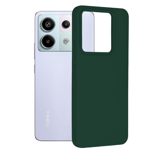 Husa de protectie Techsuit Soft Edge Silicone compatibila cu Xiaomi Redmi Note 13 Pro 5G, acoperire spate, verde inchis