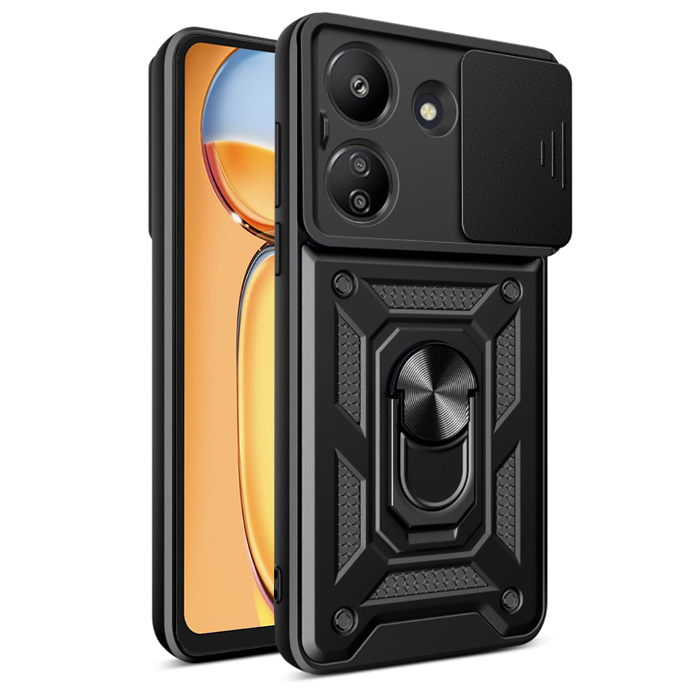 Husa de protectie Techsuit CamShield Series compatibila cu Xiaomi Redmi Poco C65, acoperire spate, negru