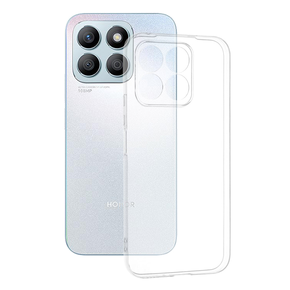 Husa de protectie Techsuit Clear Silicone compatibila cu Honor X8a, acoperire spate, transparent