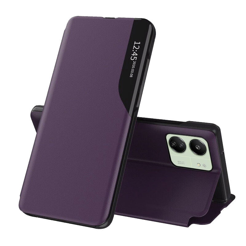Husa de protectie Techsuit eFold Series compatibila cu Xiaomi Redmi 13C 4G, acoperire spate, mov